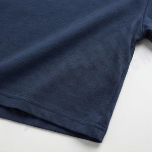 T-shirt court unisexe personnalisé couleur unie, taille haute, manches courtes, respirant, séchage rapide, coton, été, écologique - Product Image 5