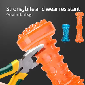 Eco-Friendly TPR Rubber <b>Dumbbell</b> Stick Bite-Resistant Dog Toy for Pet Teeth Grinding Anti-Bite Pet Cleaning Tool - Product Image 3