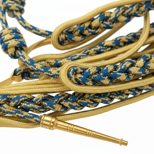 Aiguillettes Unisex Vintage de Alta Calidad, Transpirables, Accesorios para Uniformes Ceremoniales y Cordones Decorativos de Viscosa - Product Image 2