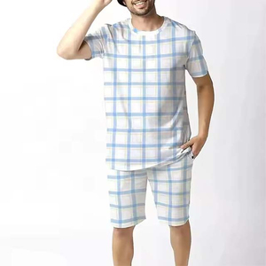 31 Conjuntos de Ropa para Hombre, Nueva Tendencia al por Mayor, Traje de Verano de Algodón, Camiseta Deportiva de Manga Corta y Pantalones Cortos, Talla Grande - Product Image 3