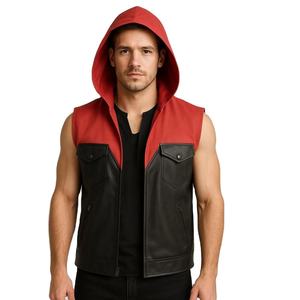 2026 New High Quality <b>Leather</b> Motorcycle Racing Vest Men Plus Size Custom Safety Riding Vest Waterproof Breathable Manufacturer - Product Image 1