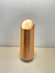Premium Smooth Brushed Pure Copper Water Bottle Matte Finish Drinkware Seamless Copper Flask Bedroom Carafe with Flat Lid - Product Image 3