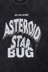 T-shirt Homme Oversize en Coton Lourd, Style Streetwear Personnalisé OEM, Épaules Tombantes, avec Applique Broderie et Patch, Coupe Courte - Product Image 5