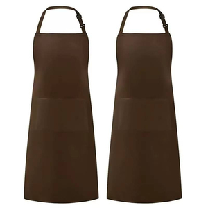 Delantal de Chef para Hombre, Premium, 100% Lona de Algodón, 240 GSM, Color Borgoña, Correa Ajustable para el Cuello, Bolsillo Frontal, Logotipo Personalizado con Bordado o Impresión - Product Image 3
