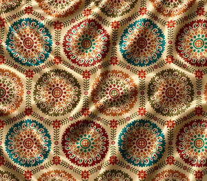 Tela de Satén con Estampado Floral, Peso Medio, Tejido para el Hogar, Estilo Liso - Product Image 2