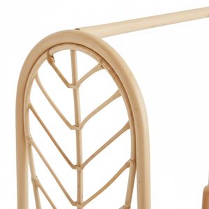 Porte-vêtements en rotin naturel avec motif de feuilles, pour enfants et tout-petits, mobilier de chambre d'enfant, vente en gros - Product Image 3