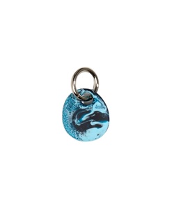 Hot Selling Blue Marble Resin Keychain Gunmetal <b>Ring</b> Minimalist <b>Key</b> Holder Bag Charm Stylish Car Keyring Fashion Gift - Product Image 1