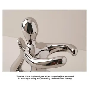 Support à vin en métal de qualité supérieure, nouveau design, pour les fêtes, style farmhouse, imperméable, de haute qualité, support décoratif pour bar, Zahid - Product Image 3