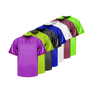 เสื้อกีฬาแขนสั้นคอวี ผ้าโพลีเอสเตอร์ 100% ระบายอากาศ ซับเหงื่อ ดีไซน์ปรับแต่งได้ คุณภาพดีที่สุด ขายดี - Product Image 5
