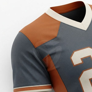 Maillot de football américain personnalisé pour homme, léger, respirant, avec nom et numéro, coupe athlétique confortable - Product Image 6