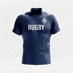 Maillot de rugby tendance en tissu mesh par RIVIAN ATLANTIC, impression par transfert thermique, qualité supérieure, manches courtes pour hommes - Product Image 6