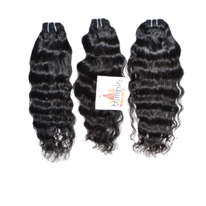 Venta al por mayor 100% de cutículas alineadas indio humano extensiones mujeres color natural procesado químicamente recto negro 100% virgen - Product Image 6