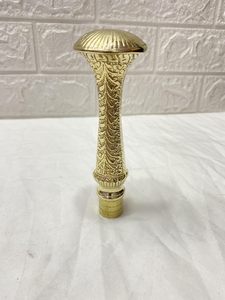 Empuñadura de Bastón de Latón Sólido Moderna, Punta de Bastón de Latón Personalizada OEM de 5 Pulgadas, Fabricante Mayorista de Piezas para Bastones de Uso Exterior - Product Image 1