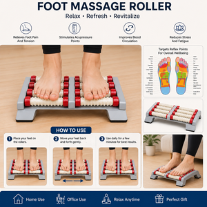 Masseur de pieds magnétique K Star Acupressure, masseur de réflexologie plantaire, outil de thérapie magnétique par acupression pour soulager la douleur - Product Image 4