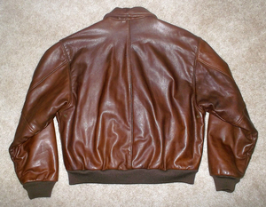 <b>Men</b> Genuine <b>Brown</b> <b>Leather</b> A2 Flight Bomber <b>Jacket</b> Antique Reproduction Vintage Pilot <b>Jacket</b> - Product Image 2