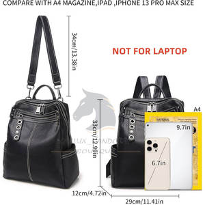 Sac à dos en cuir imperméable, nouveau design élégant, sac à dos en cuir de dernière génération, sac à dos en cuir en gros - Product Image 3