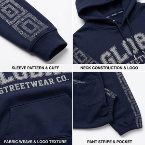 Best Quality Vintage Acid Wash Men Tracksuit Set Pullover Sweatsuit Hoodie Straight Leg Flared <b>Pants</b> Fleece Tracksuit for Men - Product Image 6
