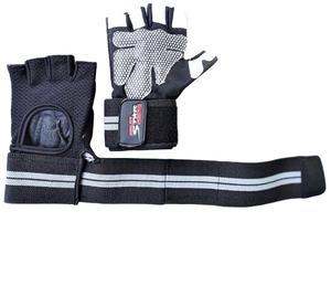 Gants de haltérophilie en cuir de vache, Design personnalisé, accessoire à quatre sens, pour la musculation, l'entraînement - Product Image 1