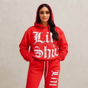 Conjunto Deportivo de 2 Piezas para Mujer, con Logotipo Personalizado, 100% Algodón, Estilo Urbano, Sudadera con Capucha de Manga Larga y Pantalones Deportivos, Venta al Por Mayor OEM para Gimnasio - Product Image 1