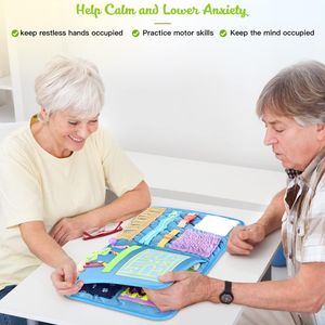 Coperta Antistress per Adulti, Regalo per Anziani, Gioco Terapeutico per Alzheimer e Demenza, Prodotto per l'Attività degli Anziani - Product Image 1