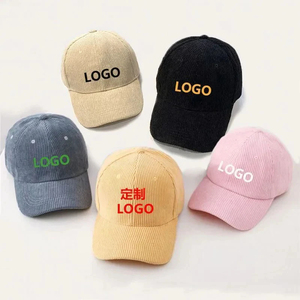 Custom Embroidered 100% Cotton Corduroy Baseball Cap Unisex Adjustable 6-Panel <b>Hat</b> Solid Color Casual Style Baseball <b>Hat</b> Unisex - Product Image 4