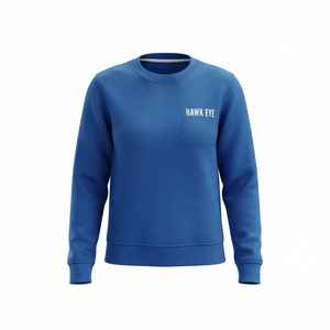 เสื้อสเวตเตอร์คอกลมผู้หญิง สีฟ้า ผ้าฝ้าย 100% ถักลายตัวอักษร สำหรับใส่ในฤดูใบไม้ร่วง - Product Image 6