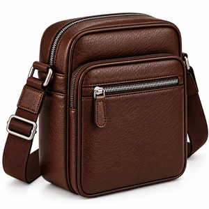 Wholesale Custom <b>Leather</b> Shoulder <b>Bag</b> Crossbody Messenger <b>Bag</b> Travel Pouch Custom Unisex <b>Leather</b> Crossbody Shoulder <b>Bag</b> - Product Image 1