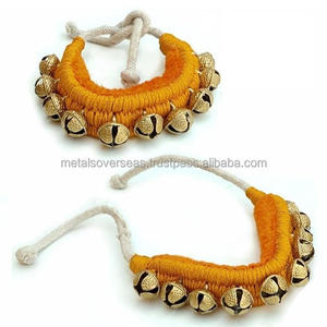 Best Price <b>Brass</b> Plated 1 Line Yellow Ghungroo Pad Salangai for Bharatanatyam Dance Traditional Classical Dance Ankle <b>Bells</b> - Product Image 6