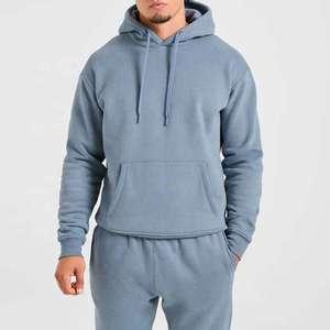 New Arrivals Vintage Oversized Cotton Polyester Winter Sweatshirts Drop Shoulders Style Pullover <b>Hoodie</b> <b>Plain</b> Dyed Embossed Logo - Product Image 1