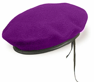 Classic Winter Outdoor Parade Headwear Styled As Ceremonial <b>Beret</b> for Honor Guard Functions and Dress Uniform Collection - Product Image 1