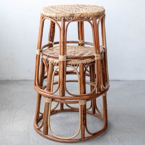 Dark brown rattan <b>stool</b> chair premium natural material <b>ottoman</b> poufs handcrafted pouf <b>stools</b> - Product Image 2