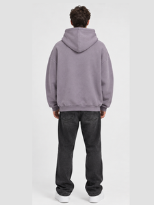 Vêtements de sport d'hiver écologiques, sweats à capuche en polaire 100% coton légers avec fermeture éclair et cordon de serrage pour unisexe - Product Image 2