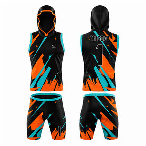 Nuevo Conjunto de Uniforme de Fútbol Americano Unisex Sublimado Personalizado, Transpirable, de Secado Rápido, con Capucha y Cintura Elástica - Product Image 3