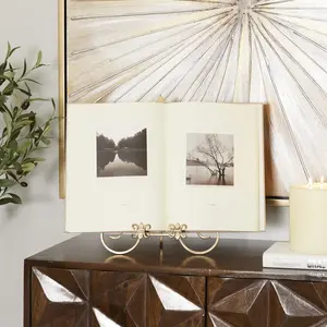 Chevalet décoratif en métal pour livres, photos et œuvres d'art – Support de lecture et d'exposition pour la maison et le bureau – Présentoir en fer pour images - Product Image 5