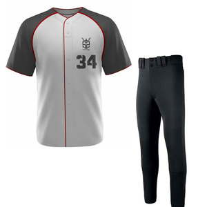 Uniforme de Béisbol Personalizado con Logotipo, Ligero, Transpirable, Talla Grande, Precio Económico, Uniforme de Béisbol al por Mayor para Unisex - Product Image 1