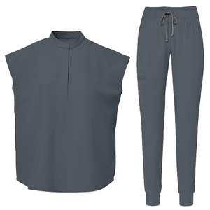 Uniformes Médicos para Enfermería y Hospitales, Tallas Grandes, Unisex, Tejido Elástico en 4 Direcciones, Sin Costuras, Conjuntos de Pantalones Deportivos, Logotipo Personalizado - Product Image 5
