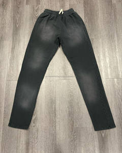 Custom for Puff Print Men's Sweatpants 100% Cotton <b>Vintage</b> Heavy Weight Acid Washed <b>Trousers</b> Skull Printed <b>Vintage</b> Sweatpants - Product Image 3