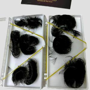 Extensions de cils synthétiques faites à la main, pré-fabriquées, qualité supérieure, effet naturel, longues, étroites, noires mates, 10D-20D, du meilleur fournisseur - Product Image 4