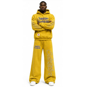 Conjunto Deportivo de Alta Calidad, Fabricante de Conjuntos Deportivos, Logotipo Personalizado al por Mayor, Pantalones Deportivos y Sudadera con Capucha de Algodón 100% - Product Image 2