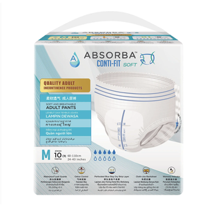 Absorba Conti-Fit Soft Pantalons pour adultes Taille moyenne - 10 pièces par paquet - Product Image 1