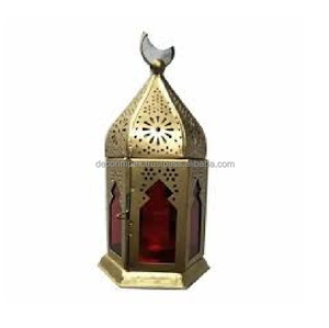 โคมไฟขนาดกลางโคมไฟสีทองโคมไฟแขวนเชิงเทียนแกะสลักแผ่นเหล็กสำหรับตกแต่งโคมไฟ - Product Image 6