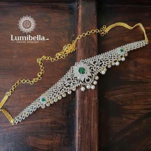 Emerald Zircon Bridal Waist Belt-Fashion Body Chain - Product Image 1
