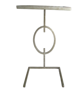 Table d'appoint moderne en bois, ronde, avec plateau en verre, style antique, pour chambre à coucher, salon - Product Image 2