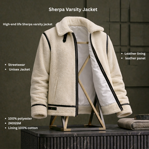 Chaquetas Varsity Sherpa de Alta Calidad, Nuevo Producto, Talla Adulto, Venta Especial, Servicio OEM con Logotipo Personalizado - Product Image 1