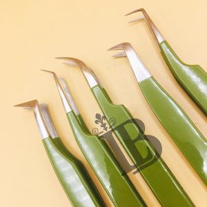 Pinzas de Alta Calidad para Extensión de Pestañas Postizas, Pinzas Mink FAN, Mango Suave, Oferta con Logotipo, MOQ - Product Image 6