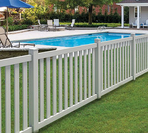 Clôture en vinyle à piquets fermés de 4' de haut avec espace libre de 3 pouces, traitée thermiquement, modélisation 3D, résistante aux UV, écologique - Product Image 5