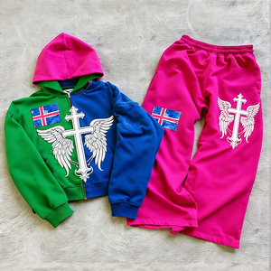 Chándal de Entrenamiento de Felpa de Algodón para Hombre, Ropa de Gimnasio Cómoda y Cálida, Logotipo Personalizado, Atuendo Informal - Product Image 6
