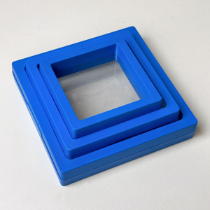 Boîte de présentation en plastique transparent carrée de style tendance, boîte de suspension en <span class=keywords><strong>film</strong></span> PE pour le rangement de bijoux, pour bagues, colliers, boucles d'oreilles - Product Image 4