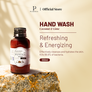 สบู่ล้างมือแบบไม่ต้องใช้น้ำ PURE SIA กลิ่นมะพร้าวมิ้นท์ 100 มล. ชนิดน้ำ แอนตี้แบคทีเรีย บำรุงผิว ปราศจากการทดลองกับสัตว์ รับผลิตแบบ OEM/ODM - Product Image 1