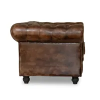 Canapé modulaire convertible Chesterfield vintage en tissu marron, capitonné, avec accoudoirs roulés, meubles de salon, ensemble de décoration de luxe pour la maison